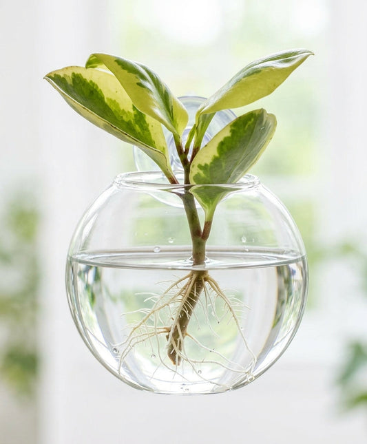 Hanging Glass Propagation Vase for Plant Cuttings