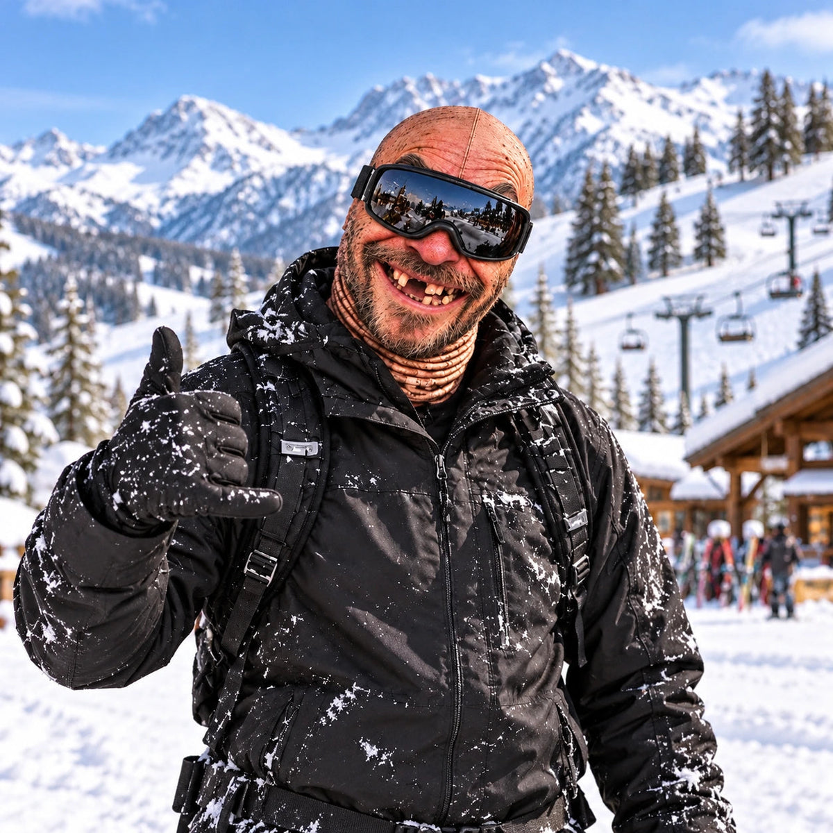 Custom Funny Face Ski Mask – Personalized Photo Balaclava for Skiers & Snowboarders