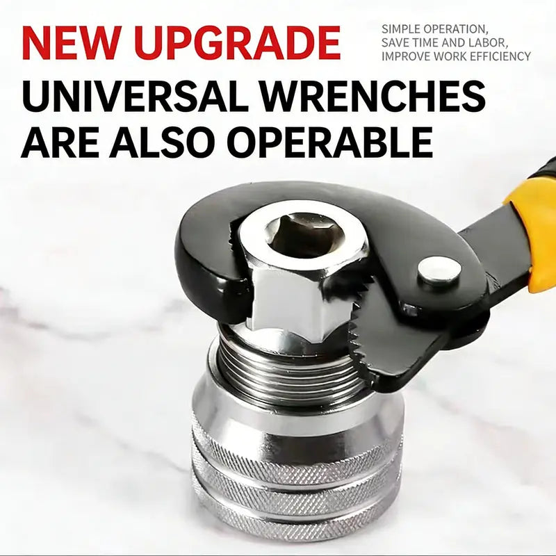 Universal Socket Wrench Tool – Self-Adjusting Multi-Function Socket for Nuts & Bolts, 3/8" Drive Adapter for Home, Garage & Auto Repairs