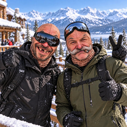 Custom Funny Face Ski Mask – Personalized Photo Balaclava for Skiers & Snowboarders