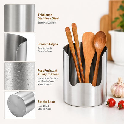 Stainless Steel Kitchen Utensil Organizer – Multi-Purpose Pot Lid & Cutting Board Rack