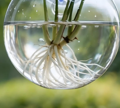 Hanging Glass Propagation Vase for Plant Cuttings