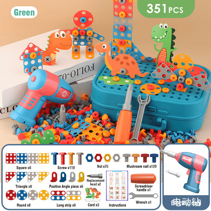 Kids Tool Box with Electric Screwdriver – STEM Building & Construction Toy Set