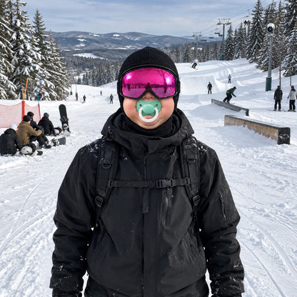 Funny Baby Face Ski Mask – Novelty Balaclava for Skiing, Snowboarding & Winter Gifts