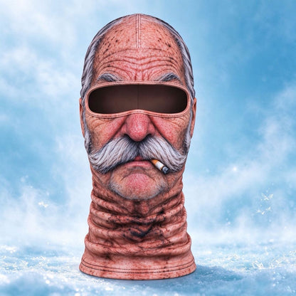 Custom Funny Face Ski Mask – Personalized Photo Balaclava for Skiers & Snowboarders
